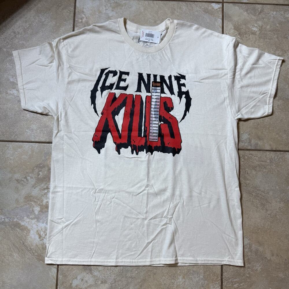 Ice Nine Kills Welcome to Horrorwood T Shirt 2-Sided Size X-LARGE New With Tags